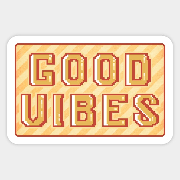 Good Vibes Retro Sticker by LThings